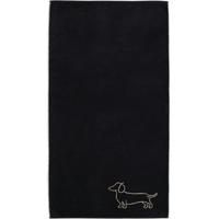 Cawö Cawo We love Dogs gemustert 6248 Badlaken 80x150 schwarz/beige - thumbnail