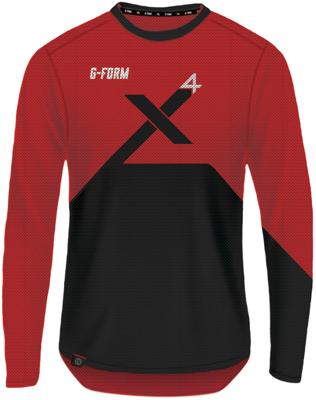 G-FORM longshirt "pro-x4" longarm shirt pro x-4 size s red/black