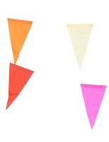 Papieren vlaggenlijn meerkleurig (10m) - thumbnail