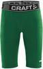 Craft 1906862 Pro Control Compression Short Tights JR - Team Green - 146/152