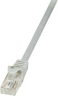 LogiLink CP1022U RJ45 Netwerkkabel, patchkabel CAT 5e U/UTP 0.50 m Grijs 1 stuk(s)