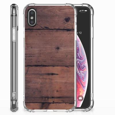 Apple iPhone X | Xs Stevig Telefoonhoesje Old Wood Apple iPhone X | Xs Stevig Telefoonhoesje Old Wood
