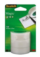 Scotch plakband Magic tape, 19 mm x 25 m, 3 rollen - thumbnail