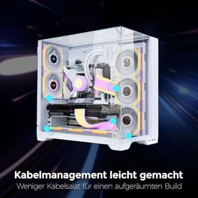 Lian Li Lian Li UNI FAN TL Wireless LCD Lüfter, ARGB, PWM, 3er-Pack inkl. Controller PC-ventilator Wit (b x h x d) 120 x 28 x 124 mm