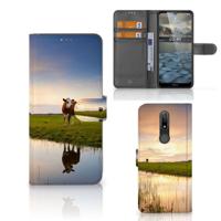 Nokia 2.4 | Telefoonhoesje | Met pasjeshouder | Koe - thumbnail