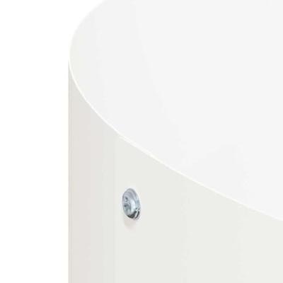 VidaXL Plantenring 5 pcs wit 30 x 30 x 20 cm koudgewalst staal VidaXL Plantenring 5 pcs wit 30 x 30 x 20 cm koudgewalst staal