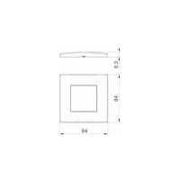OBO Bettermann 6119322 Afdekking (b x h x d) 84 x 84 x 8.5 mm 1 stuk(s) Wit - thumbnail