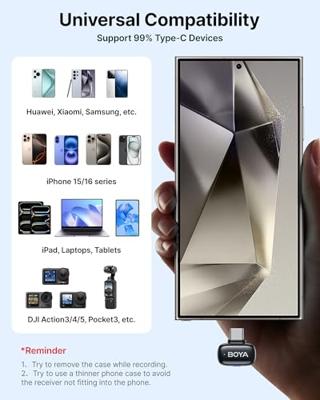 Boya Mini-14 Ultra-mini microfoon USB-C - thumbnail