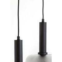 Light & Living Hanglamp 'Lekar' 3-Lamps, kleur Zwart/Smoke - thumbnail