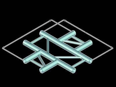 ALUTRUSS DECOLOCK DQ2-SPAC41H 4-way T-Piece bk