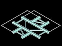 ALUTRUSS DECOLOCK DQ2-SPAC41H 4-way T-Piece bk - thumbnail