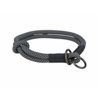 TRIXIE HALSBAND HOND SOFT ROPE HALFSLIP ZWART / GRIJS 25X0,6 CM - thumbnail