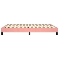 Bedframe fluweel roze 140x190 cm - thumbnail