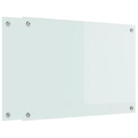 VidaXL Keuken achterwand 2 pcs wit 70 x 50 cm gehard glas - thumbnail