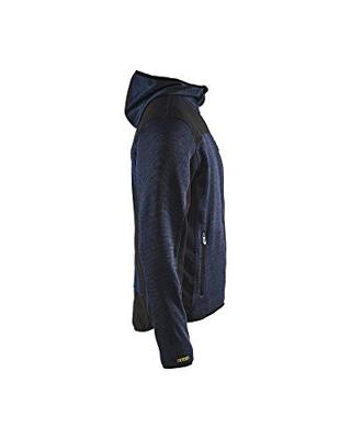 Blåkläder Gebreid vest met softshell 49302117 | Donker marineblauw/Zwart | Maat S - 7330509658529