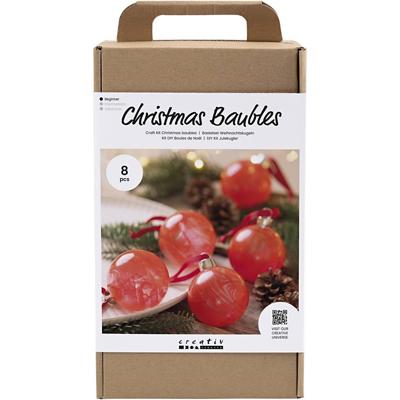 Creativ Company Hobbyset kerstballen, marmeren, 1 doos Creativ Company Hobbyset kerstballen, marmeren, 1 doos