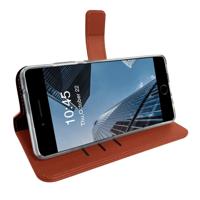 Valenta Gel Skin Apple iPhone SE 2022 / SE 2020 / 8 / 7 Book Case Leer Bruin - thumbnail