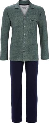 Cyprus groene heren doorknooppyjama Cyprus groene heren doorknooppyjama