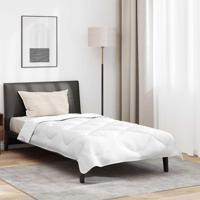VidaXL Dekbed met kussen 2 pcs wit microvezel - thumbnail