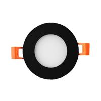 LED panel downlight 3W 3000K incl. driver zwart - LED2600 - thumbnail