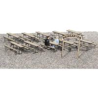 MBZ 80268 H0 meubilair voor een Biergarten Bouwpakket, Ongeverfd - thumbnail