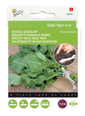 Zaadband rucola 7 5m zaden Thema Series - Tuinplus