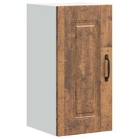 Keukenwandkast Kalmar bewerkt hout oud houtkleurig - thumbnail