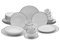 Creatable Serviesset Luna Black Line (30-delig combi-servies) - thumbnail