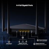 Mercusys AC10 draadloze router Fast Ethernet Dual-band (2.4 GHz / 5 GHz) Wit - thumbnail