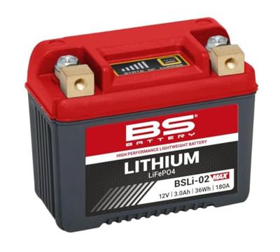 BS-BATTERY lithium-ion accu "bsli-02" battery li02 bs lithium-max