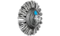 PFERD TOOLS Combitwist schijfborstel getordeerd KBG Ø 115 x 15 mm M14 Ø roestvrijstalen draad 0,35 voor haakse slijpers POS KBG 11515/M14 CT INOX 0,35 43315013 - thumbnail