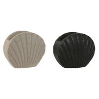 Glas Home ESPRIT Grijs Crème Hars 12 X 6 X 10,5 cm (2 Stuks) - thumbnail