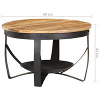 vidaXL Salontafel ?? 68x43 cm ruw mangohout - thumbnail