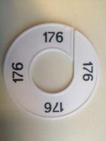 Maatring 9cm wit/zwart 176 - thumbnail