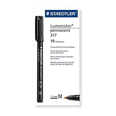 Permanente markeerstift Staedtler Lumocolor 317 M Oranje (10 Stuks)