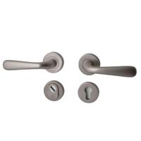 Hardbrass Achterdeurset Silvia compleet SKG3 met kerntrekbeveiliging - PVD Inox - thumbnail