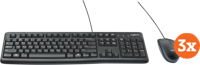 Logitech MK120 Toetsenbord en Muis QWERTY 3-Pack - thumbnail