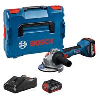 Bosch Blauw GWS 18V-8 Accu Haakse Slijper | Inclusief 2x GBA 18V 4,0 Ah & GAL 18V-40 Lader - 06019N9002 - thumbnail