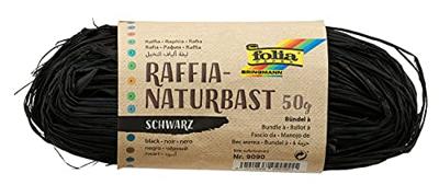 Folia raffia zwart