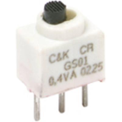 C & K Switches GS02MABE Schuifschakelaar 20 V 1x aan/uit 1 stuk(s) Tray