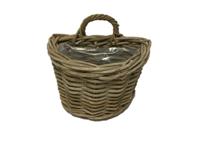 Plantenmand Wandhanger Antiek Grijs 20cm - thumbnail