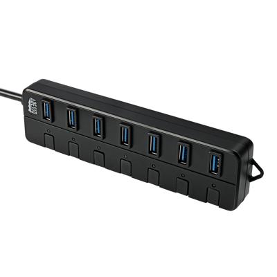 Adesso AUH-3070P USB 3.0 (3.1 Gen 1) Type-A 5000 Mbit/s zwart - hubs & hubs (USB 3.0 (3.1 Gen 1) Type-A, USB 3.0 (3.1 Gen 1) Type-A, 5000 Mbit/s, zwart, 0,61 m, voeding, USB)