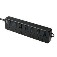 Adesso AUH-3070P USB 3.0 (3.1 Gen 1) Type-A 5000 Mbit/s zwart - hubs & hubs (USB 3.0 (3.1 Gen 1) Type-A, USB 3.0 (3.1 Gen 1) Type-A, 5000 Mbit/s, zwart, 0,61 m, voeding, USB) - thumbnail