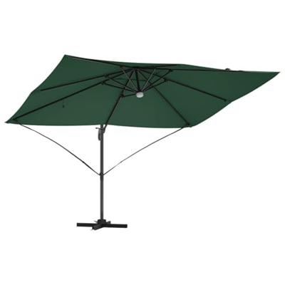 VidaXL Parasol groen 351 x 250 x 253 cm polyester en aluminium