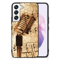 Samsung Galaxy S22 Silicone Back Case Bladmuziek - thumbnail