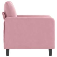 Fauteuil 60 cm fluweel roze - thumbnail