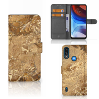 Motorola Moto E7i Power | E7 Power | Bookcase | Marmer Creme - thumbnail