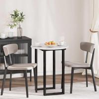 Tafelblad Hoogglans wit 60 x 60 x 1.5 cm Bewerkt hout - thumbnail