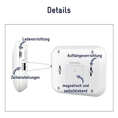 Müller-Licht 27700025 Mobina Push Kleine mobiele lamp LED Wit