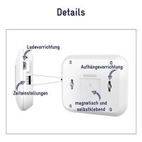 Müller-Licht 27700025 Mobina Push Kleine mobiele lamp LED Wit - thumbnail